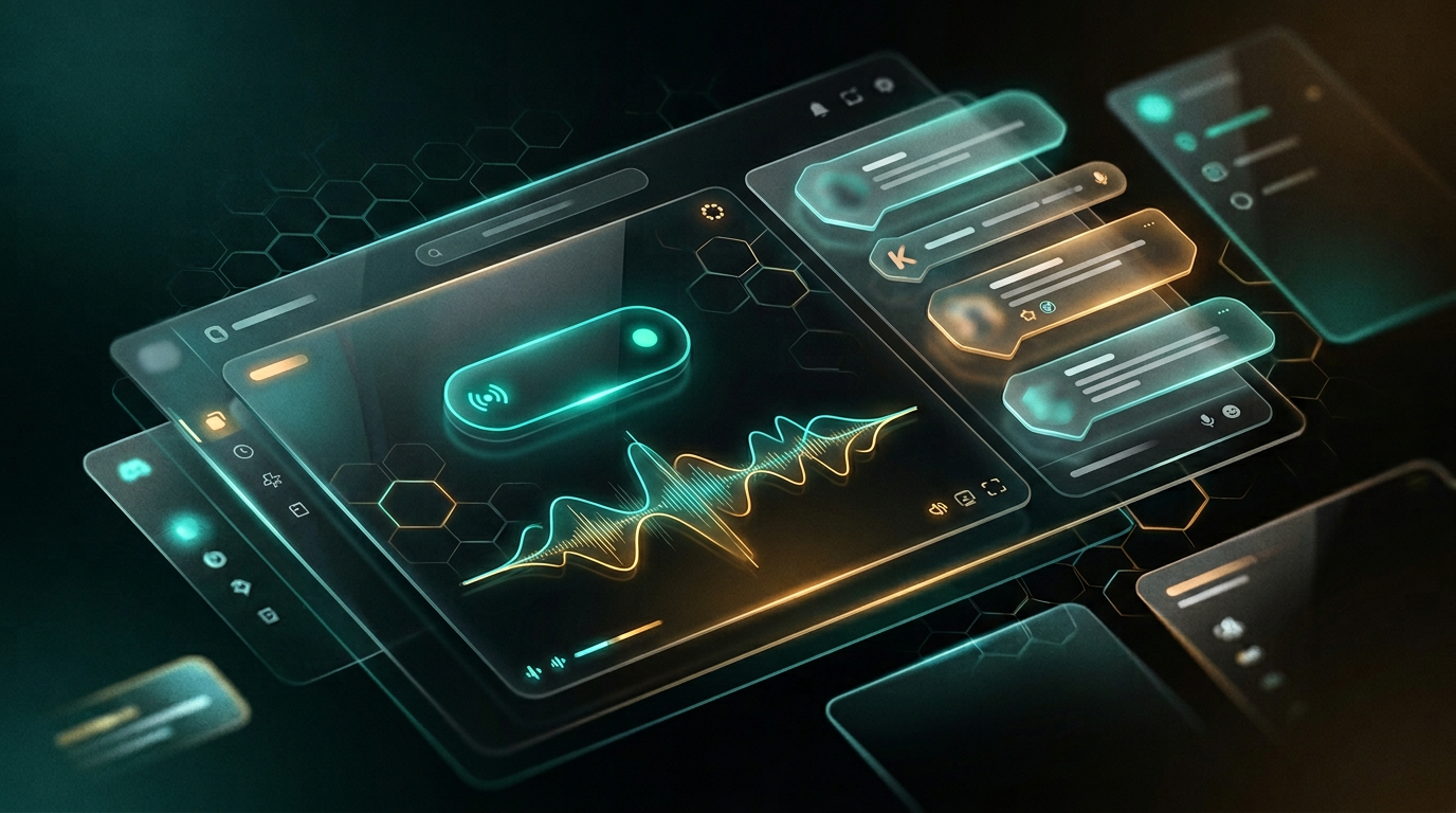 Abstrakte Darstellung des Streamboard-Erlebnisses: Live-Signale und Dashboard